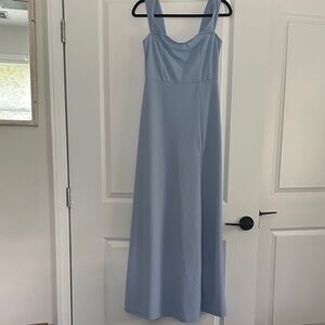 Light Blue Floor Length Dress